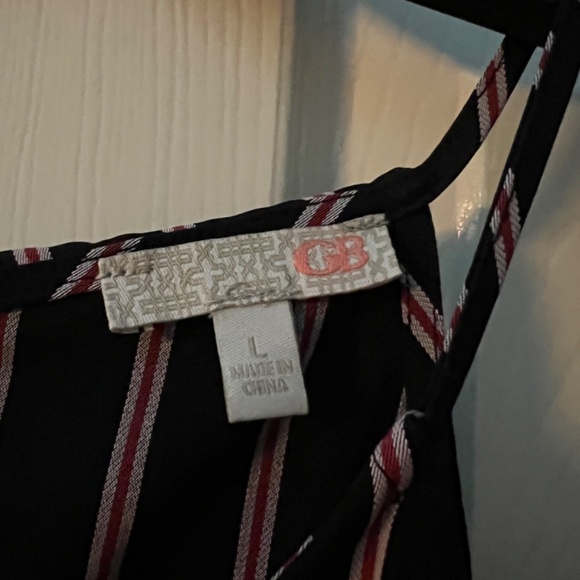 Blue and red striped jumpsuit - Picture 3 of 4